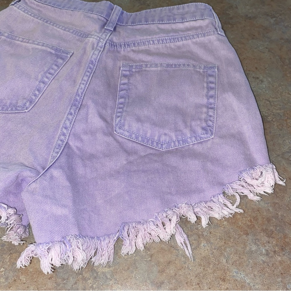 Wild Fable Lavender High Waist Shorts - Picture 5 of 6